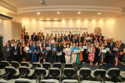 Posse da nova diretoria da OAB Blumenau marca noite histórica para a advocacia da região.