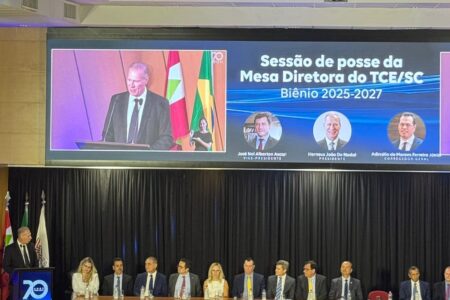 OAB marca presença na posse do novo Presidente do Tribunal de Contas de Santa Catarina