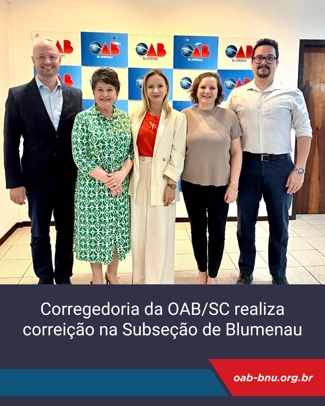 Corregedoria da OAB Santa Catarina realiza correição em processos ético-disciplinares na Subseção de Blumenau