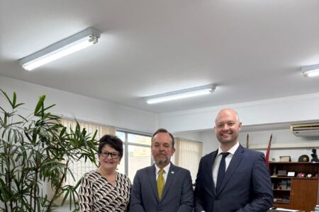 Presidente e Vice-Presidente da OAB Blumenau realizam visita institucional à Justiça Federal