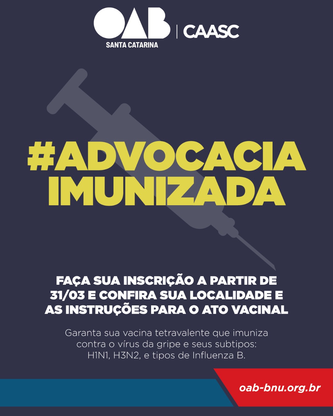 Campanha de Vacinação CAASC 2025 Campanha de Vacinação CAASC 2025