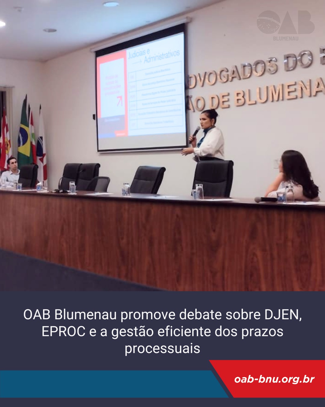 OAB Blumenau realiza evento “DJEN e EPROC e os Impactos na Gestão dos Prazos Processuais OAB Blumenau realiza evento “DJEN e EPROC e os Impactos na Gestão dos Prazos Processuais