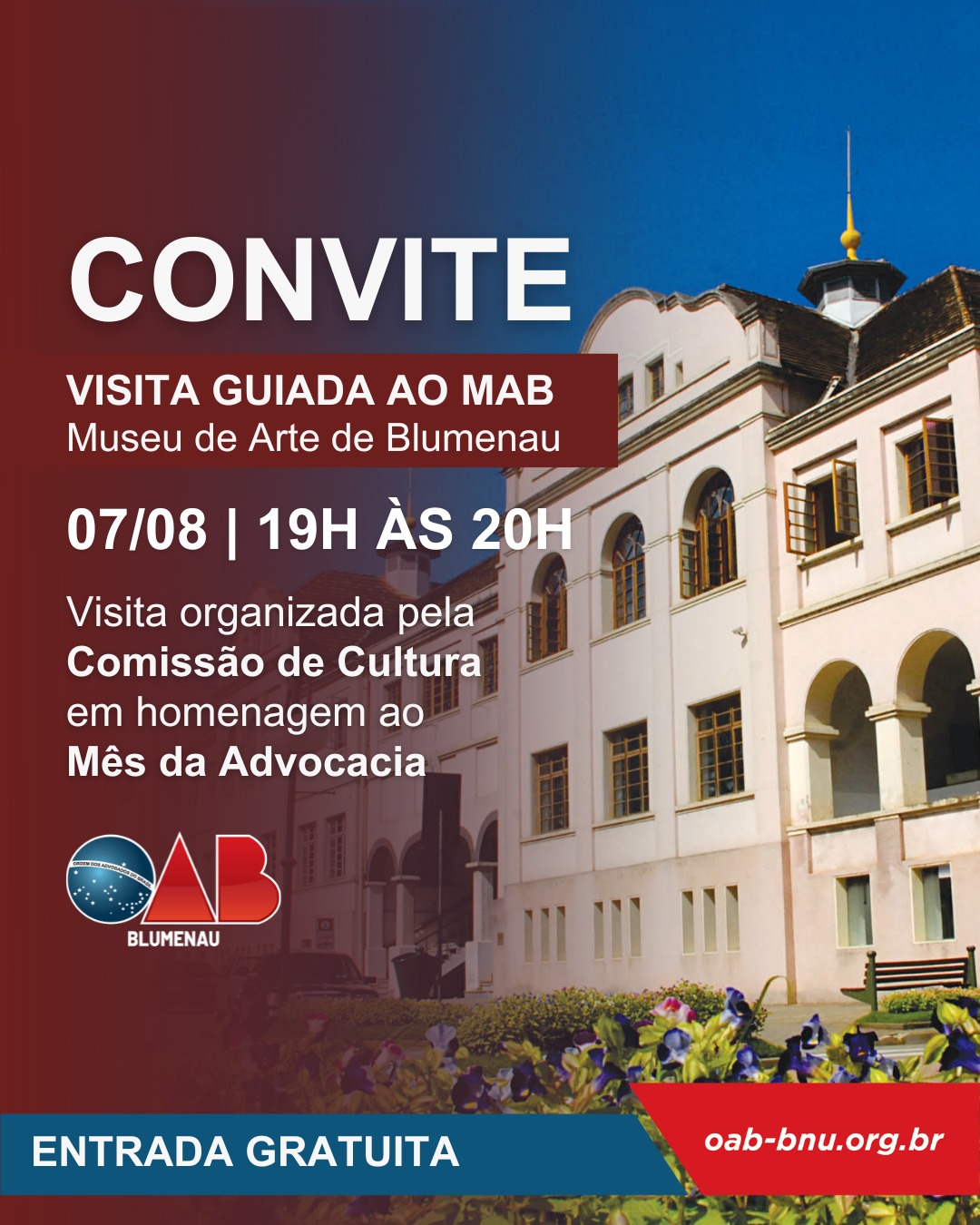 OAB Blumenau promove visita guiada ao Museu de Arte em celebração ao Mês da Advocacia