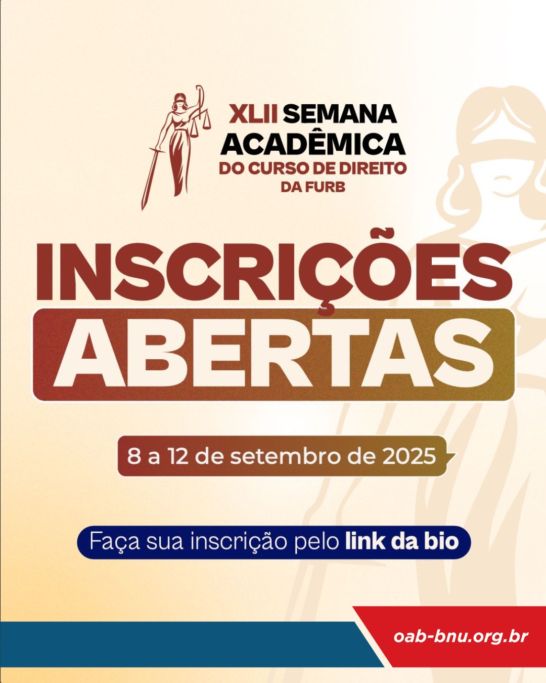 XLII Semana Acadêmica do Curso de Direito da FURB discute “Acesso à Justiça e Estado de Direito no Brasil XLII Semana Acadêmica do Curso de Direito da FURB discute “Acesso à Justiça e Estado de Direito no Brasil