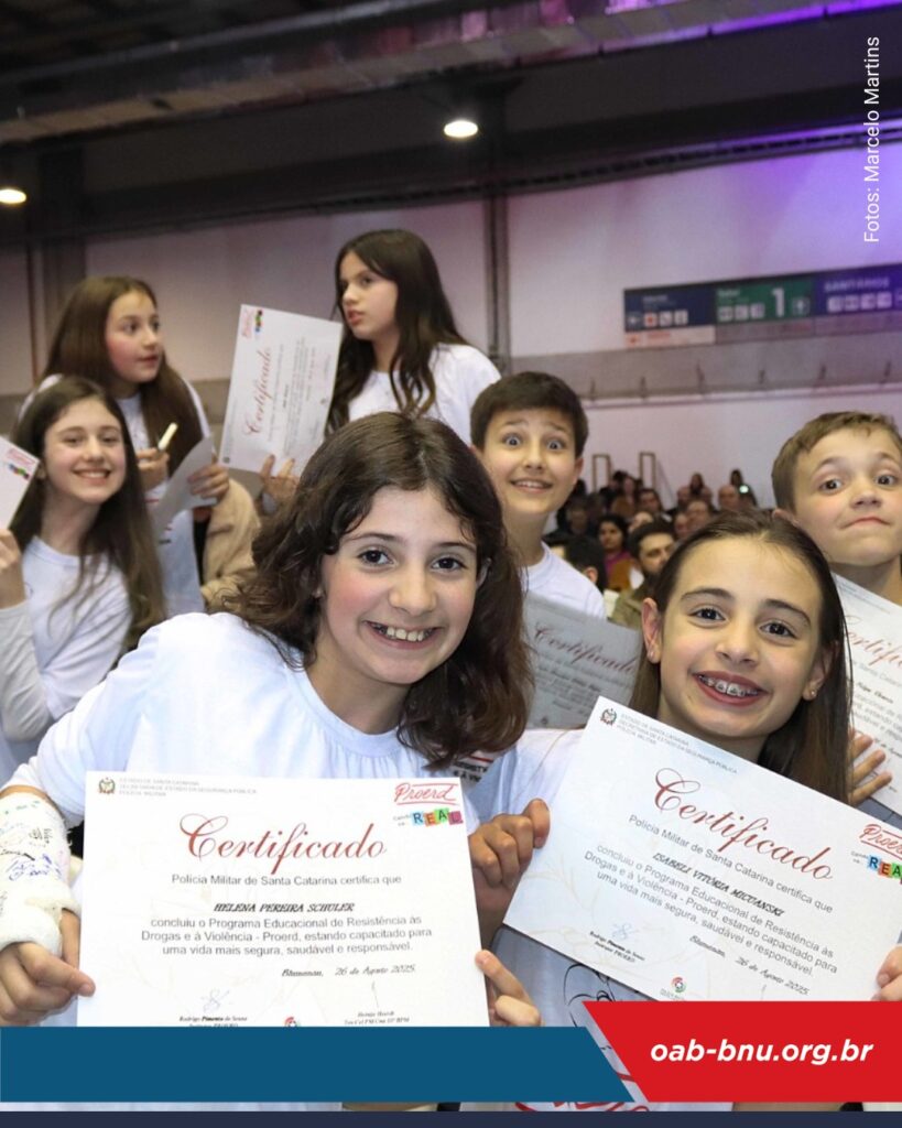 OAB participa da solenidade de formatura PROERD Blumenau