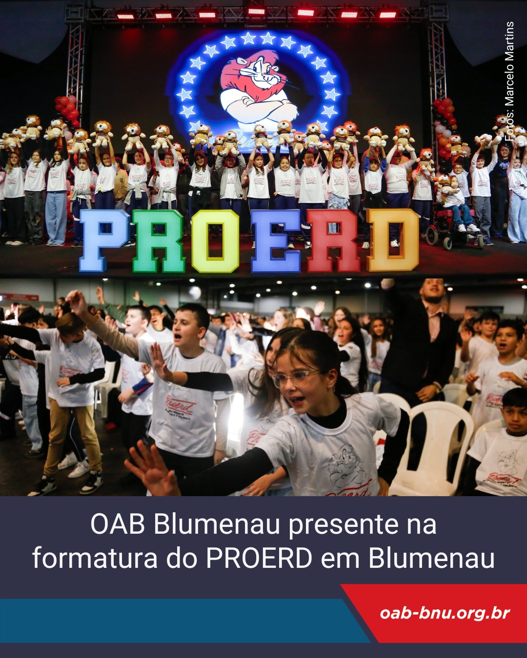 OAB participa da solenidade de formatura PROERD Blumenau