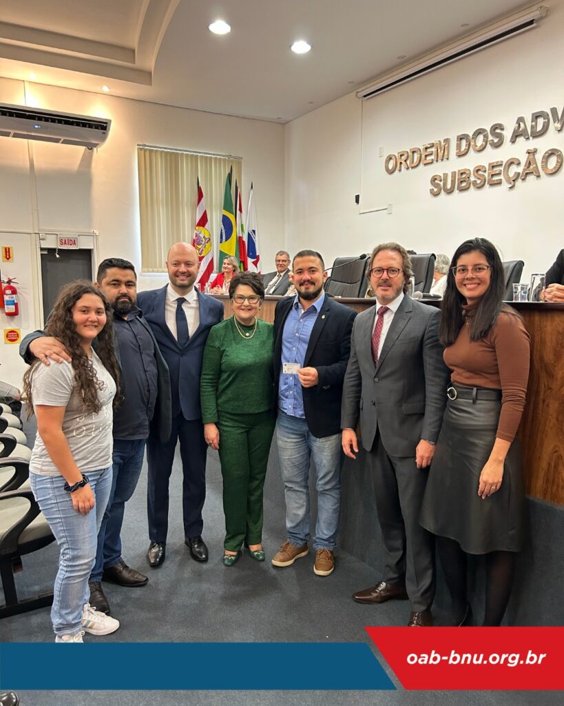 Entrega de Credenciais novos profissionais da Advocacia OAB Blumenau