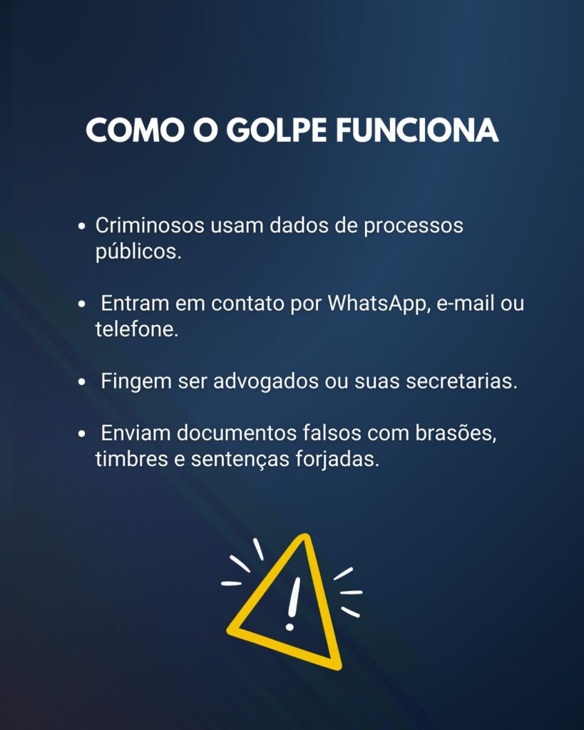 OAB Blumenau alerta população e advocacia sobre golpe do falso advogado