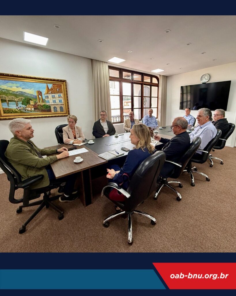 OAB Blumenau participa de reunião do Conselho de Entidades com o prefeito e vice-prefeita para alinhar pautas prioritárias