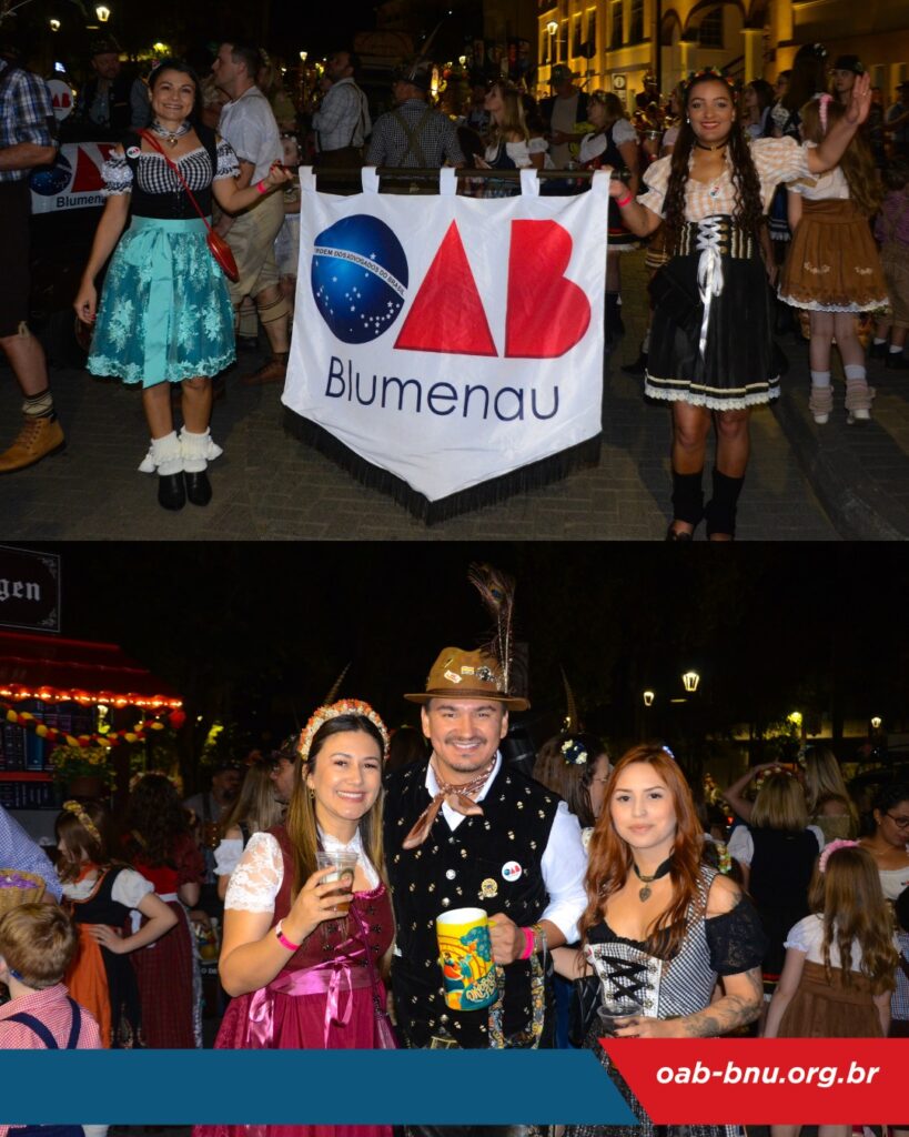 OAB Blumenau encerra participação na Oktoberfest 2025 com celebração da advocacia e da cultura local