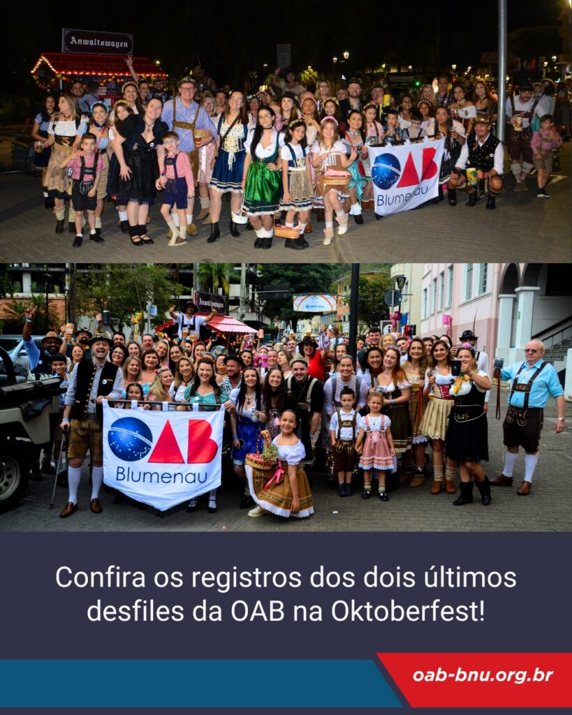 OAB Blumenau encerra participação na Oktoberfest 2025 com celebração da advocacia e da cultura local