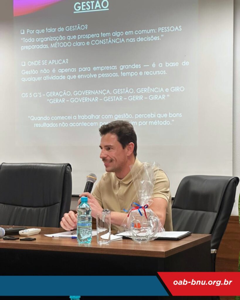 OAB Blumenau promove segundo encontro preparatório da Escola de Gestão da Advocacia e reúne público interessado em discutir inovação e resultados na profissão