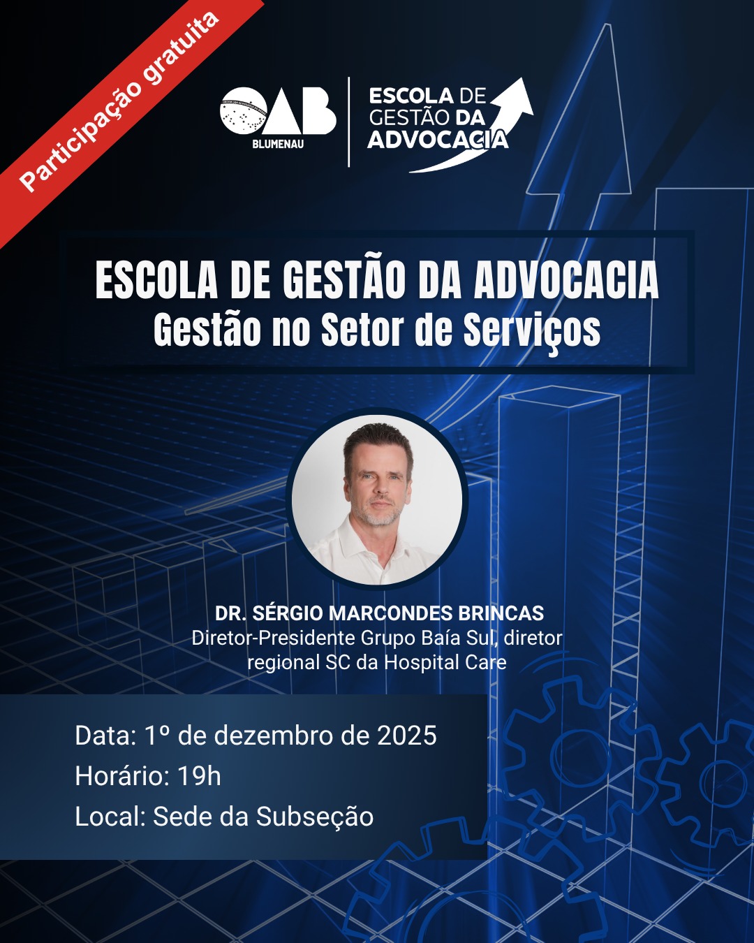 CONVITE PALESTRA: “Gestão no Setor de Serviços” CONVITE PALESTRA: “Gestão no Setor de Serviços”
