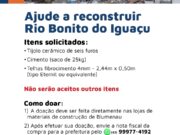 OAB Blumenau participa de corrente solidária em apoio à reconstrução de Rio Bonito do Iguaçu (PR)