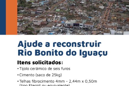 OAB Blumenau participa de corrente solidária em apoio à reconstrução de Rio Bonito do Iguaçu (PR)