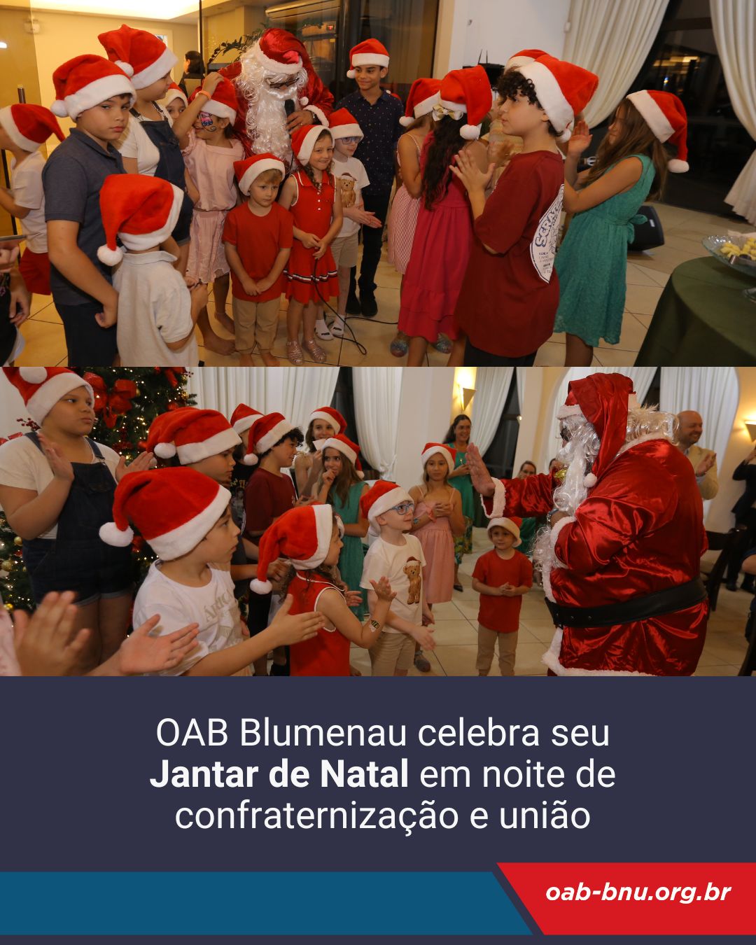 OAB Blumenau celebra seu Jantar de Natal em noite de confraternização e união