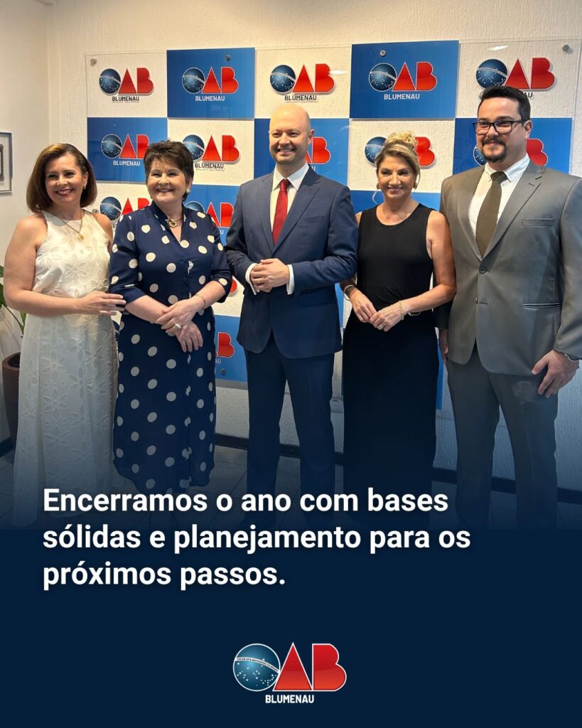 OAB Blumenau projeta 2026 com foco em modernização, formação e aproximação com a advocacia