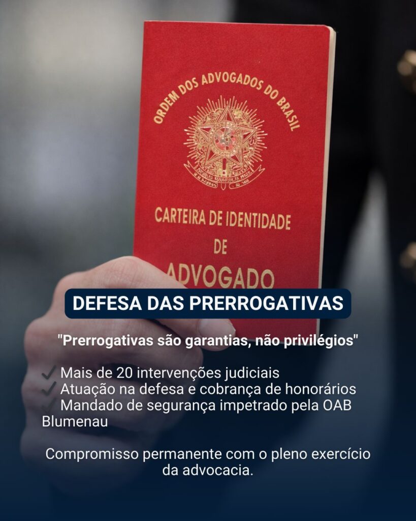 OAB Blumenau projeta 2026 com foco em modernização, formação e aproximação com a advocacia