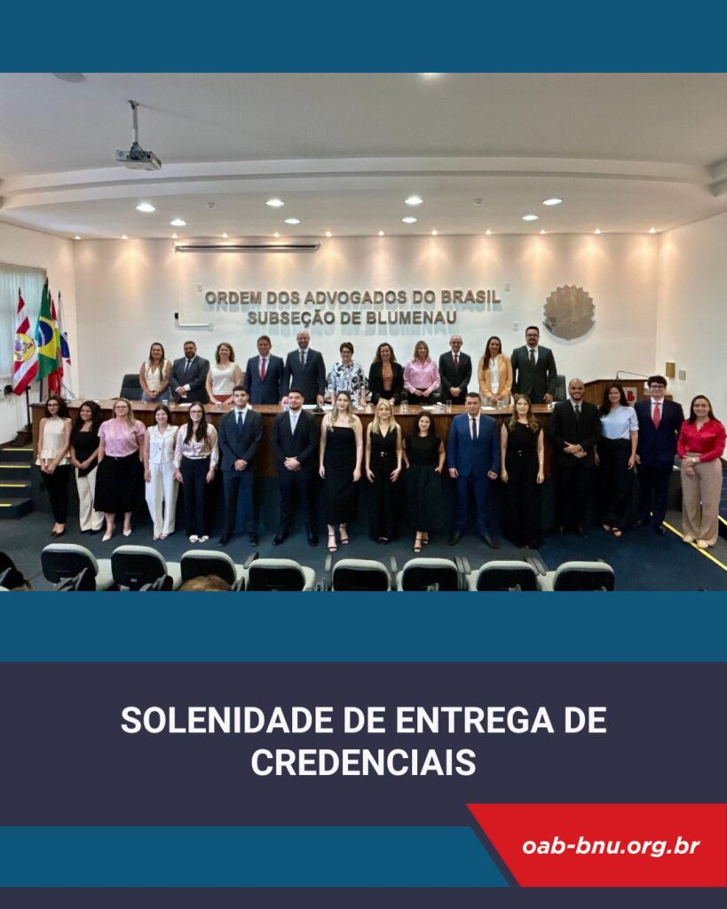 Entrega de Credenciais OAB Blumenau