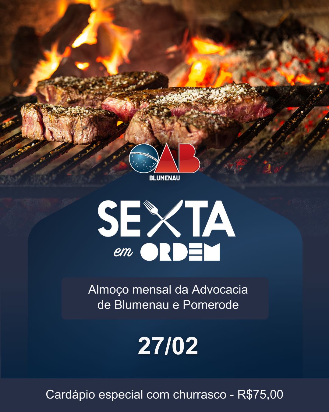 Sexta em Ordem reúne advocacia de Blumenau e Pomerode no dia 27 de fevereiro Sexta em Ordem reúne advocacia de Blumenau e Pomerode no dia 27 de fevereiro