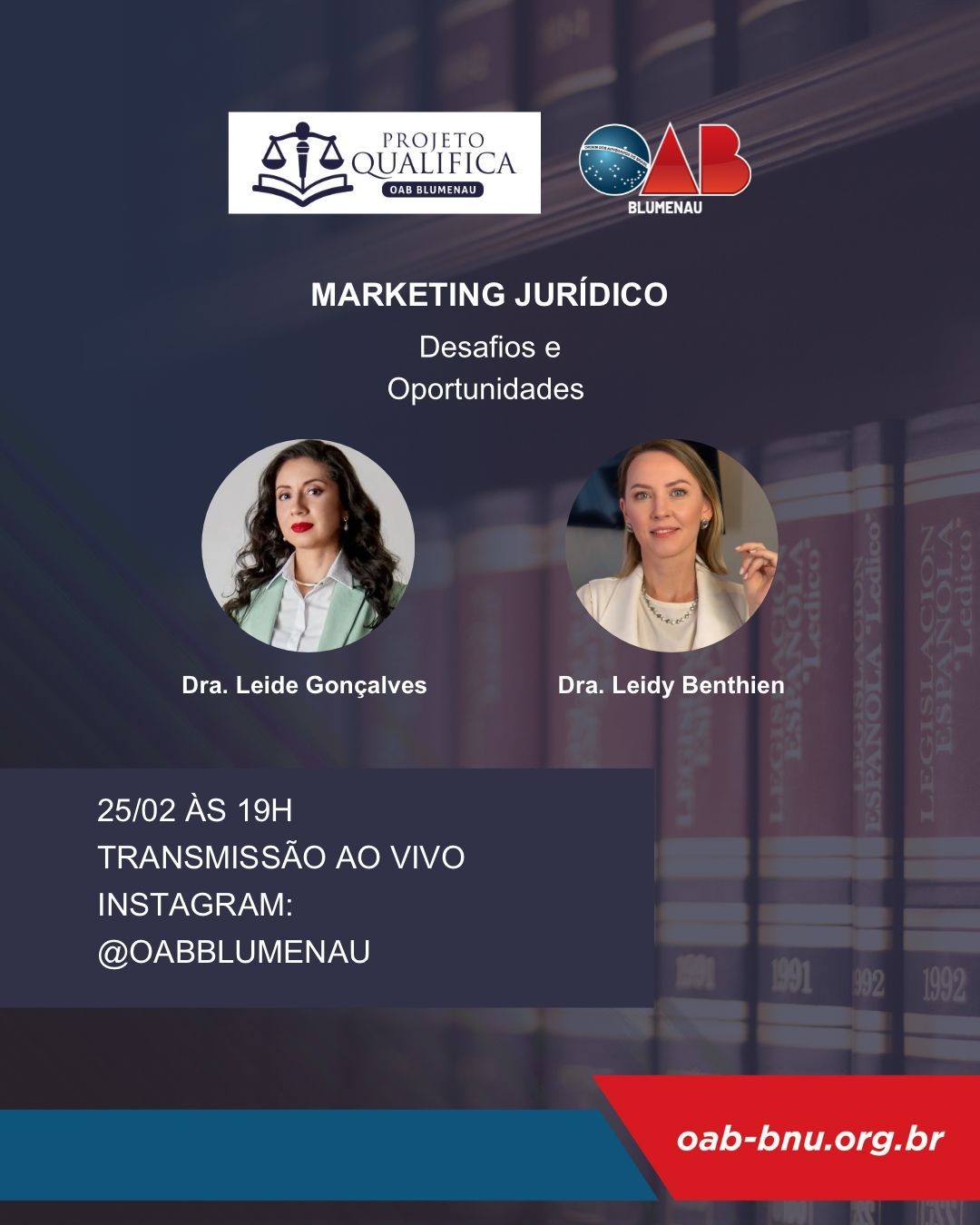 Comissão de Empreendedorismo Jurídico promove Live sobre Marketing Jurídico e os desafios da advocacia no ambiente digital Comissão de Empreendedorismo Jurídico promove Live sobre Marketing Jurídico e os desafios da advocacia no ambiente digital
