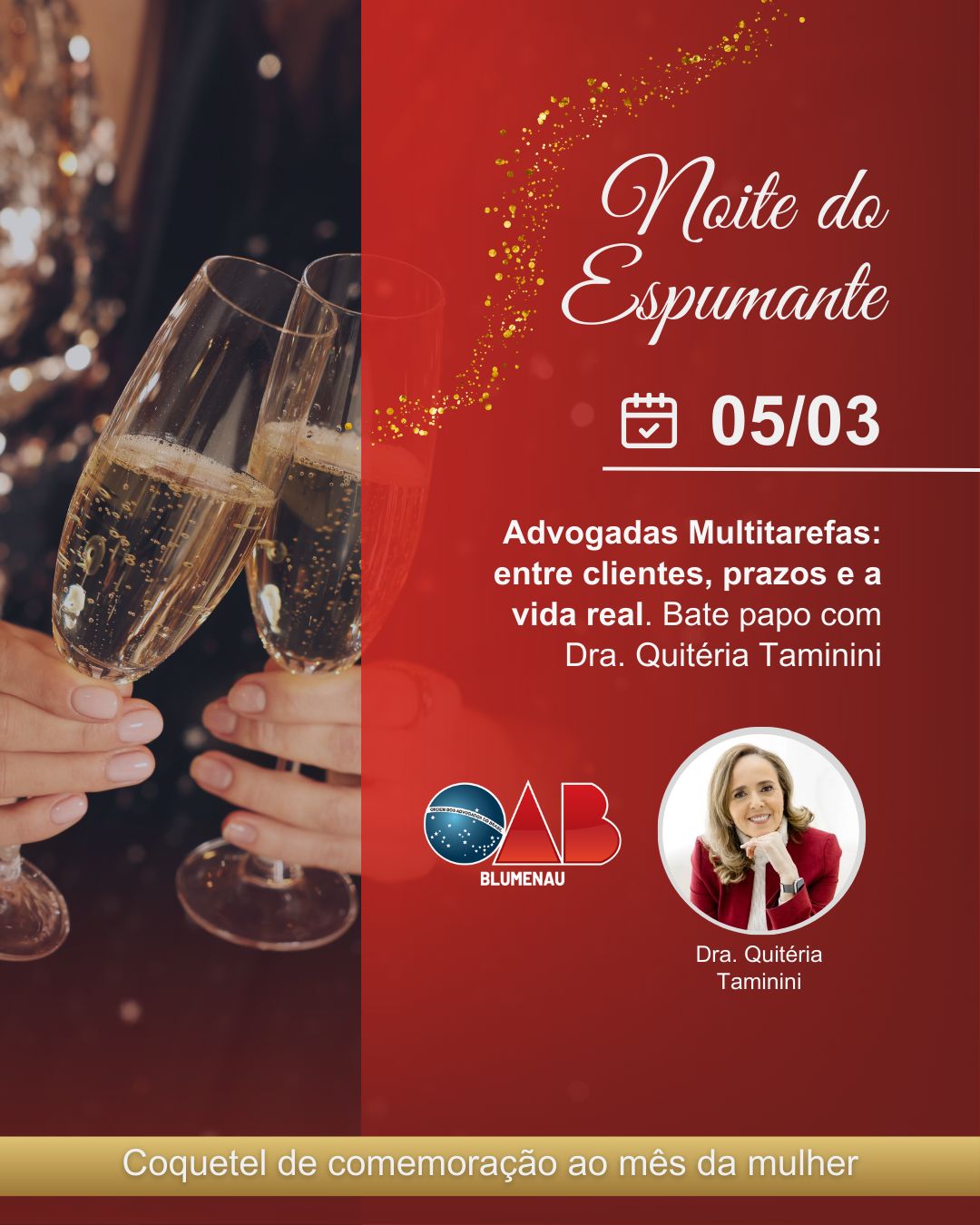 OAB Blumenau promove noite especial em celebração às mulheres na advocacia OAB Blumenau promove noite especial em celebração às mulheres na advocacia