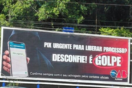 Campanha da OAB Blumenau contra o “falso advogado” ganha as ruas de Blumenau e Pomerode