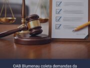 OAB Blumenau convida advocacia a contribuir com levantamento de demandas da Justiça de Primeiro Grau