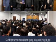 OAB Blumenau participa da abertura do ano letivo do curso de Direito da FURB com Aula Magna