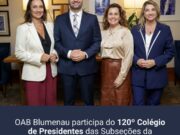 OAB Blumenau participa do 120º Colégio de Presidentes das Subseções da OAB/SC em São Bento do Sul