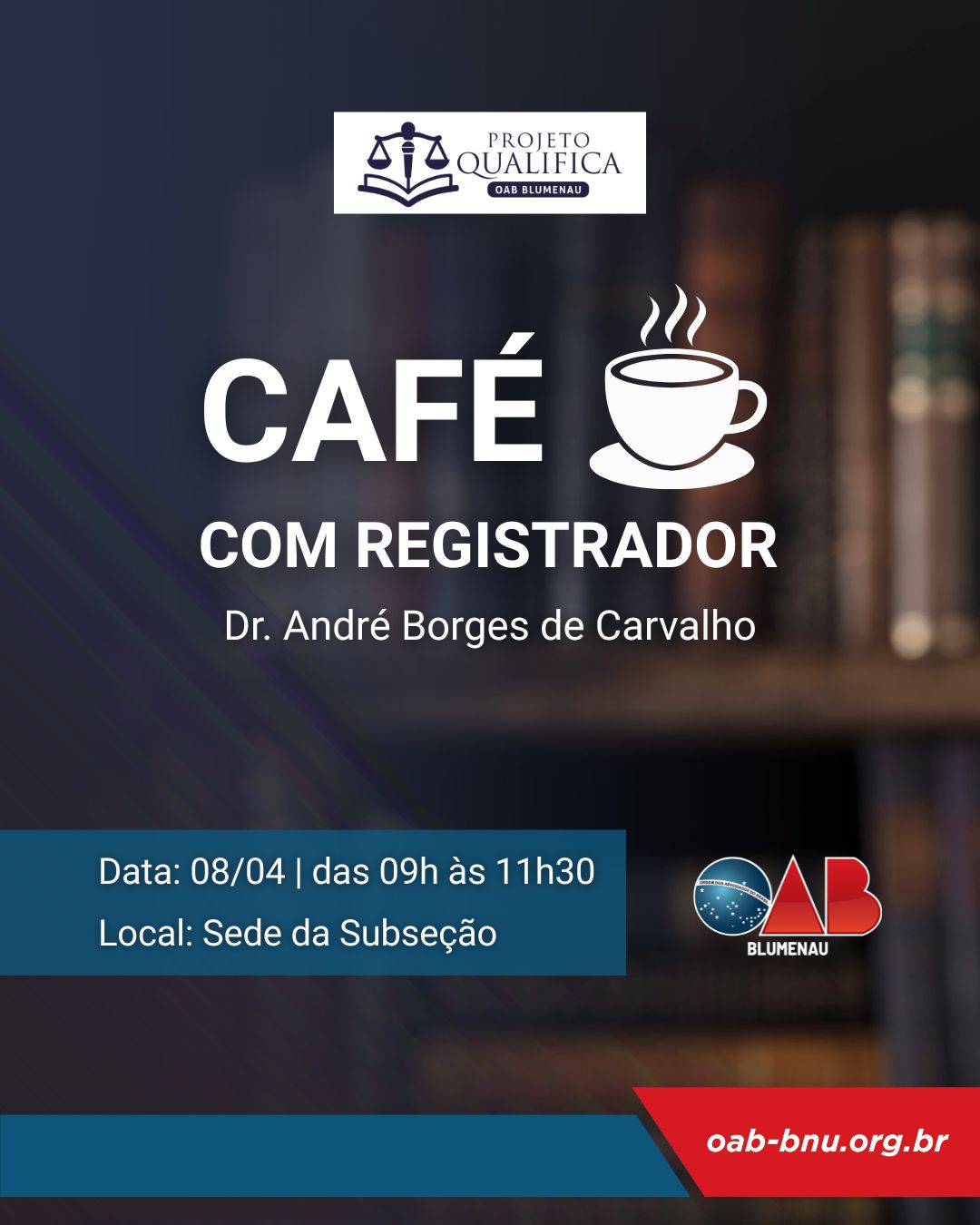 OAB Blumenau promove “Café com o Registrador” com foco na prática da advocacia imobiliária