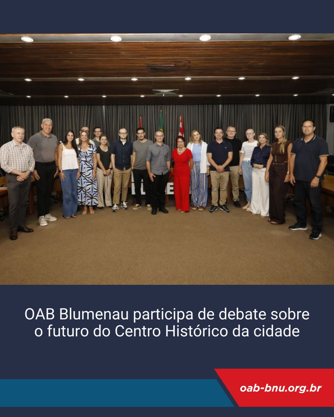 OAB Blumenau participa de reunião do COPE e reforça compromisso com o patrimônio cultural da cidade
