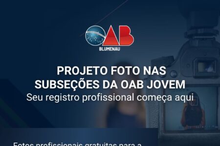 OAB Blumenau promove ensaio fotográfico para jovens profissionais da advocacia