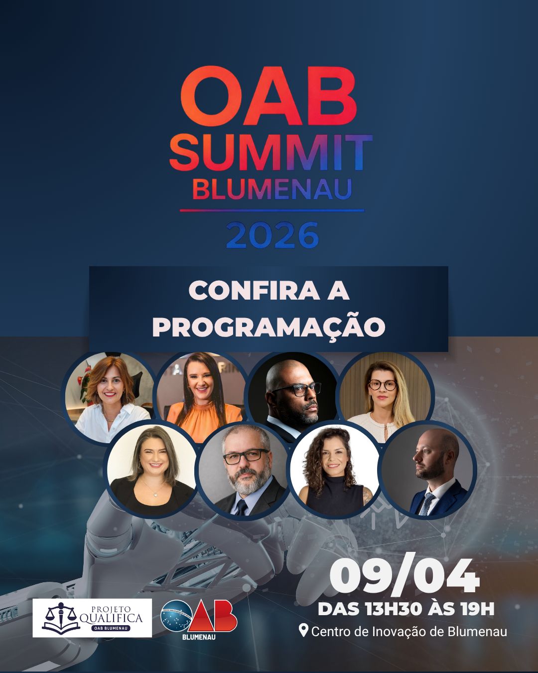 OAB Summit Blumenau 2026 reúne inovação, tecnologia e prática jurídica