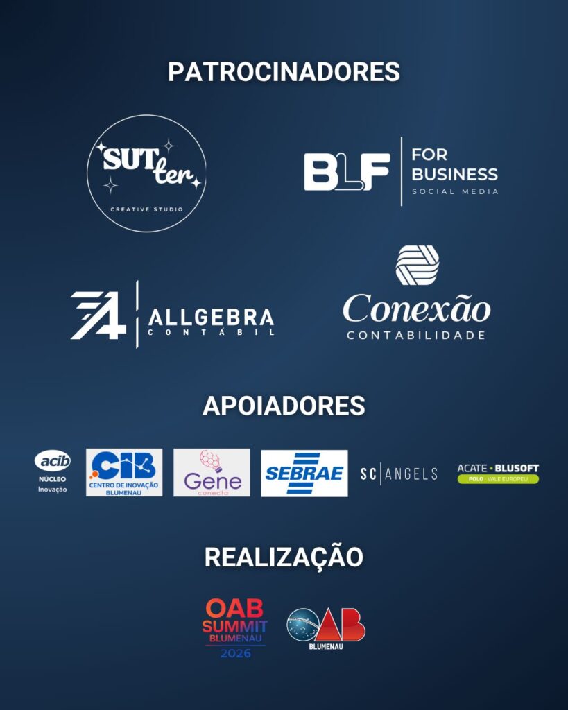 OAB Summit Blumenau 2026 reúne inovação, tecnologia e prática jurídica