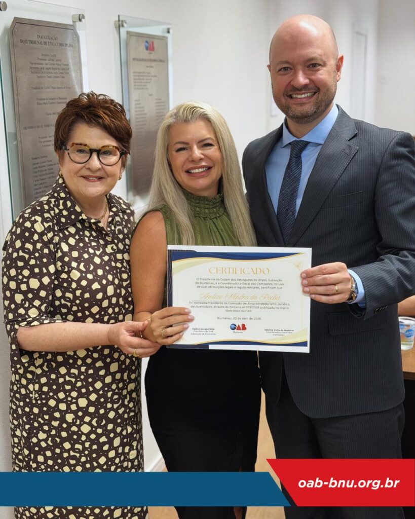 Sessão do Conselho da OAB Blumenau destaca pautas institucionais e nomeações de comissões