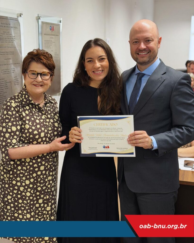 Sessão do Conselho da OAB Blumenau destaca pautas institucionais e nomeações de comissões