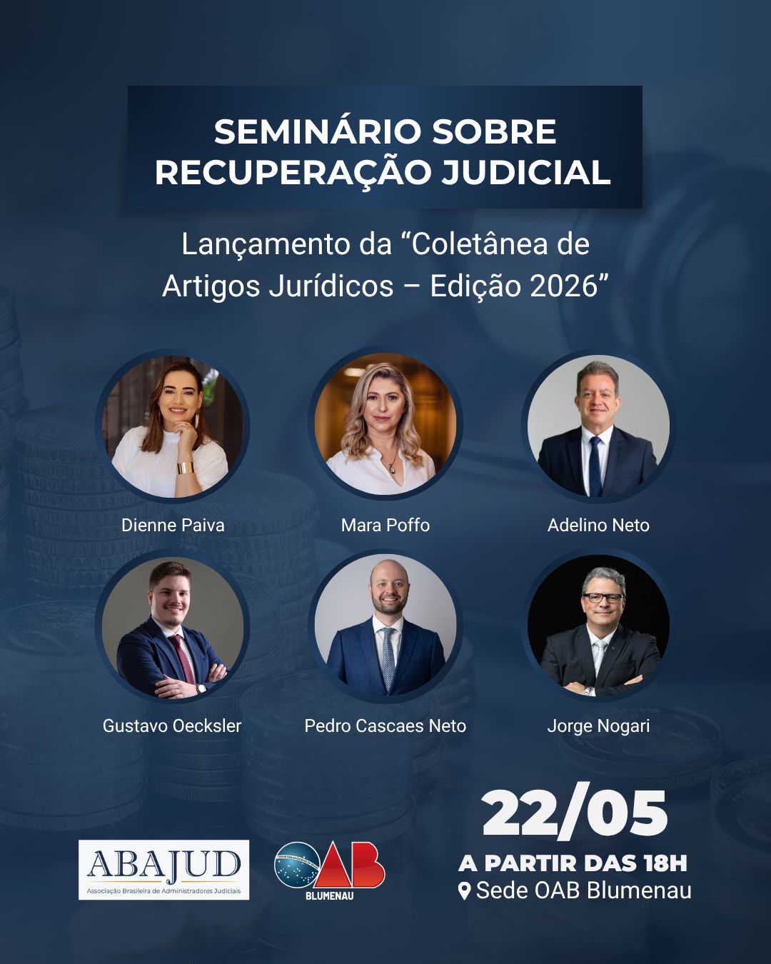 Recuperação judicial em pauta: seminário reúne especialistas e lança coletânea jurídica 2026