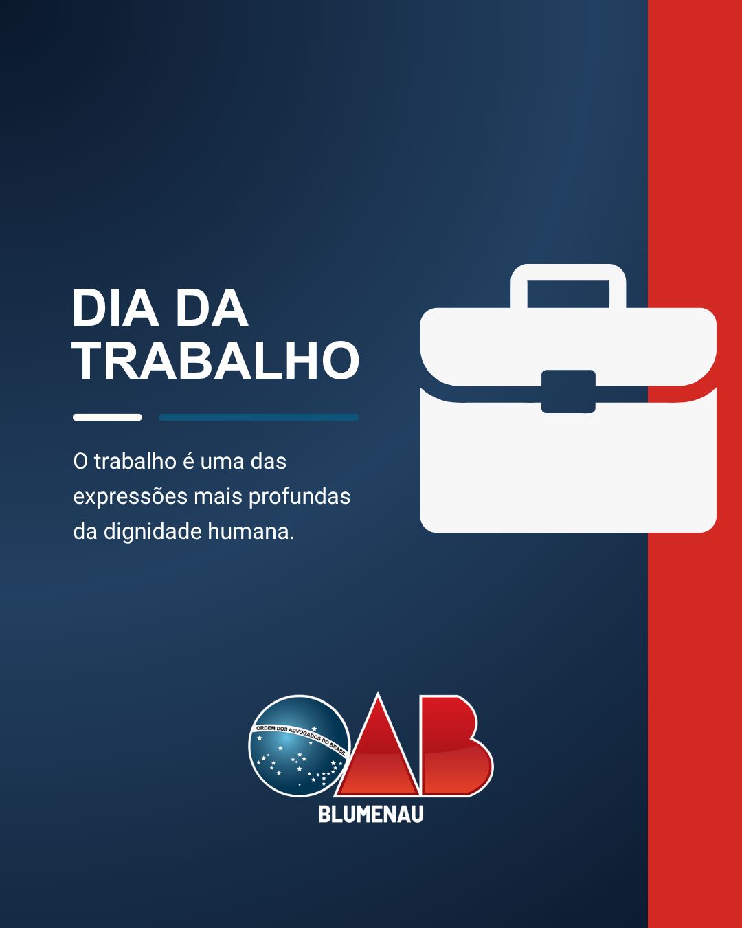 MENSAGEM DIA DO TRABALHO