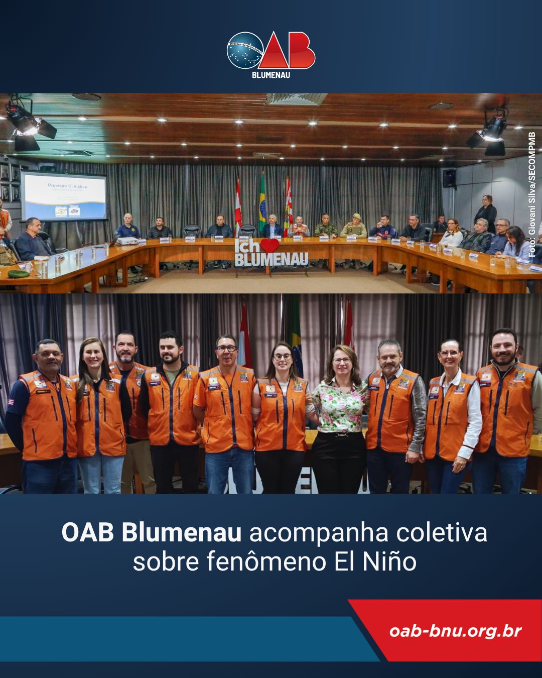 OAB Blumenau acompanha coletiva sobre fenômeno El Niño e reforça importância da atuação integrada diante das previsões climáticas OAB Blumenau acompanha coletiva sobre fenômeno El Niño e reforça importância da atuação integrada diante das previsões climáticas