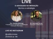 Comissão de Direito das Famílias da OAB Blumenau promove live sobre ECA Digital e redes sociais