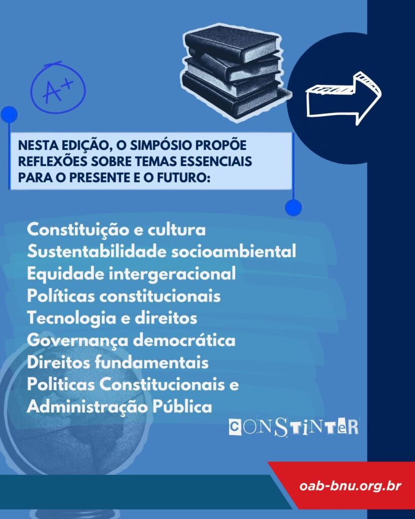 OAB Blumenau divulga X Simpósio Regional de Direito Público e Seminário Internacional promovido pela Universidade Regional de Blumenau