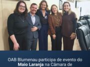OAB Blumenau participa de evento do Maio Laranja na Câmara de Vereadores de Blumenau