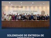 Presidente do TJSC prestigia entrega de credenciais na OAB Blumenau e recebe homenagem da Subseção