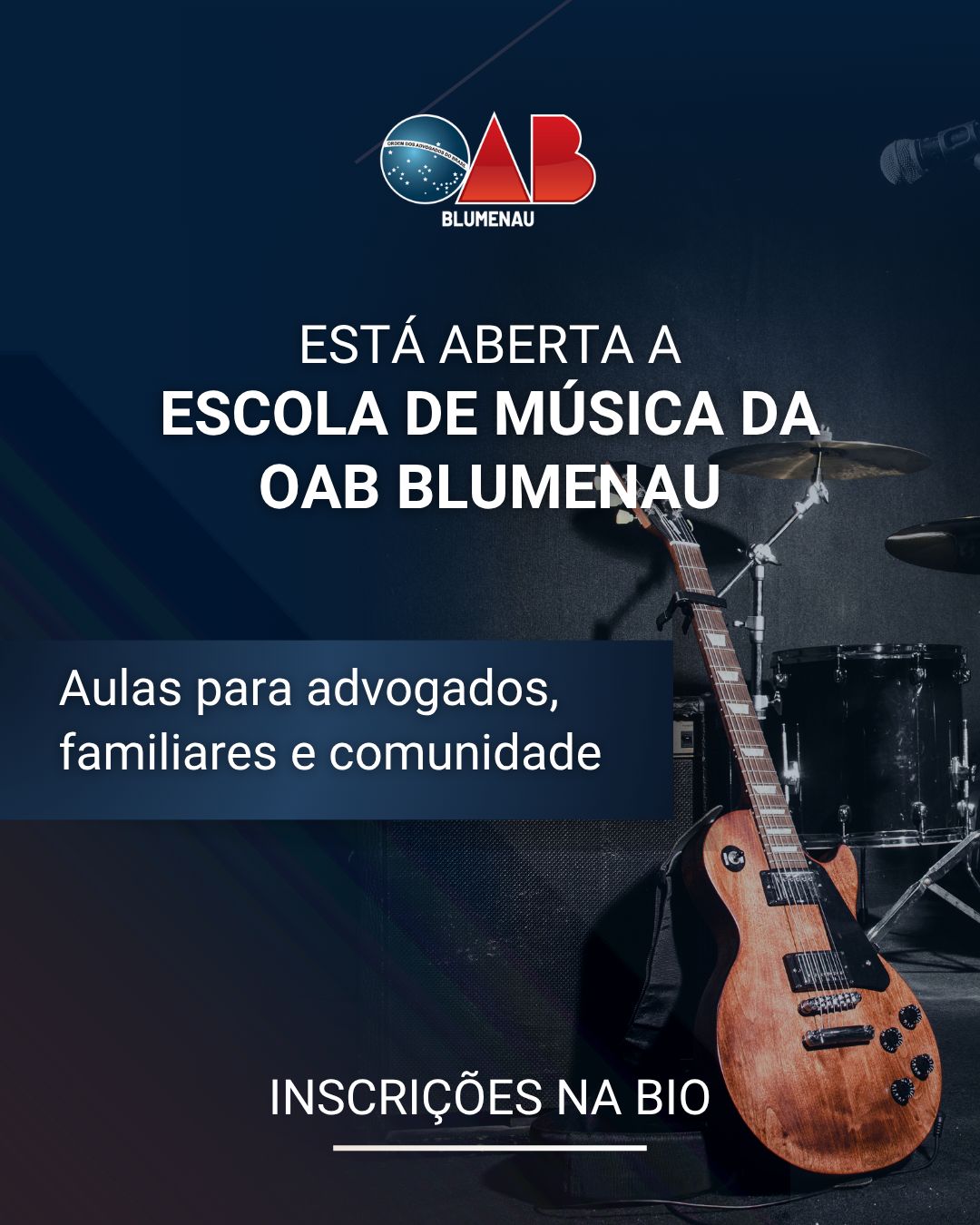 OAB Blumenau inaugura Escola de Música e amplia ações culturais voltadas à advocacia e comunidade