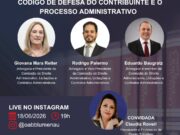 OAB Blumenau promove live sobre o novo Código de Defesa do Contribuinte e os impactos da Lei Complementar nº 225/2026