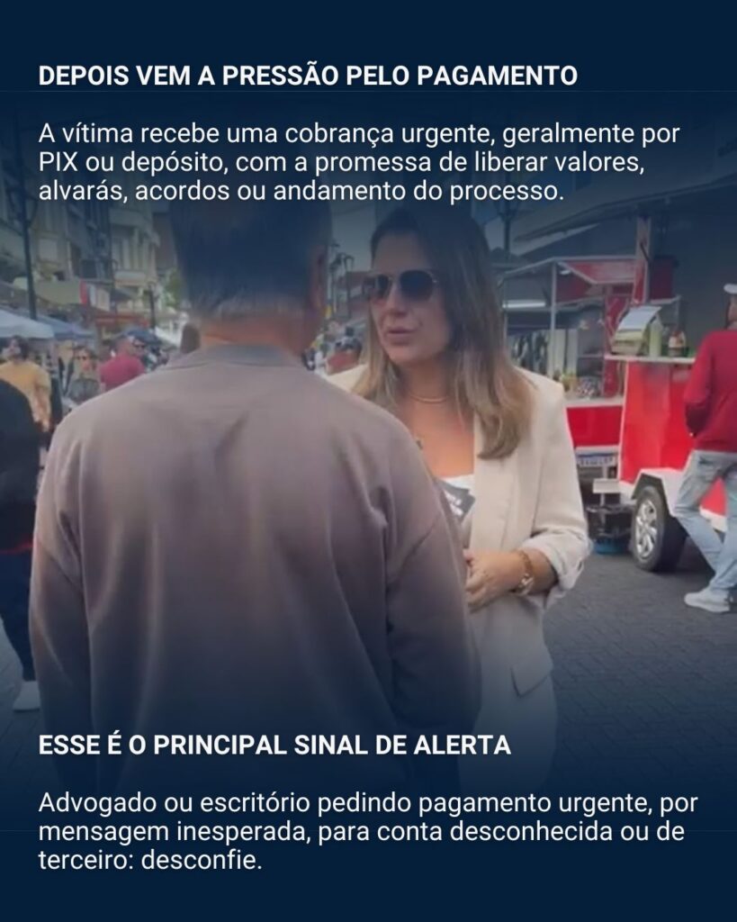 OAB Blumenau promove ação de conscientização para prevenir o golpe do falso advogado