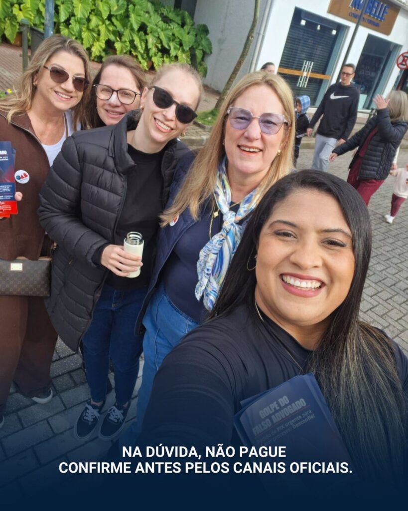 OAB Blumenau promove ação de conscientização para prevenir o golpe do falso advogado