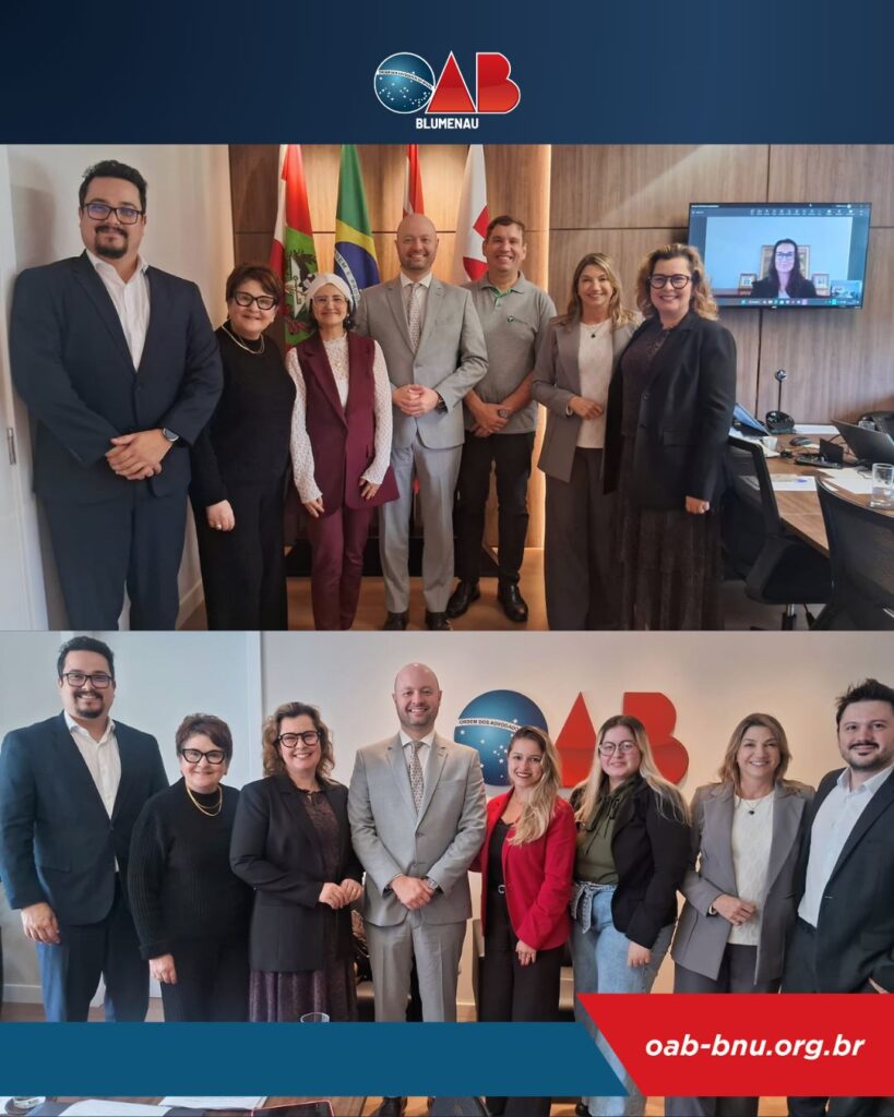OAB Blumenau fortalece parcerias institucionais e avança em projetos para a advocacia e a sociedade
