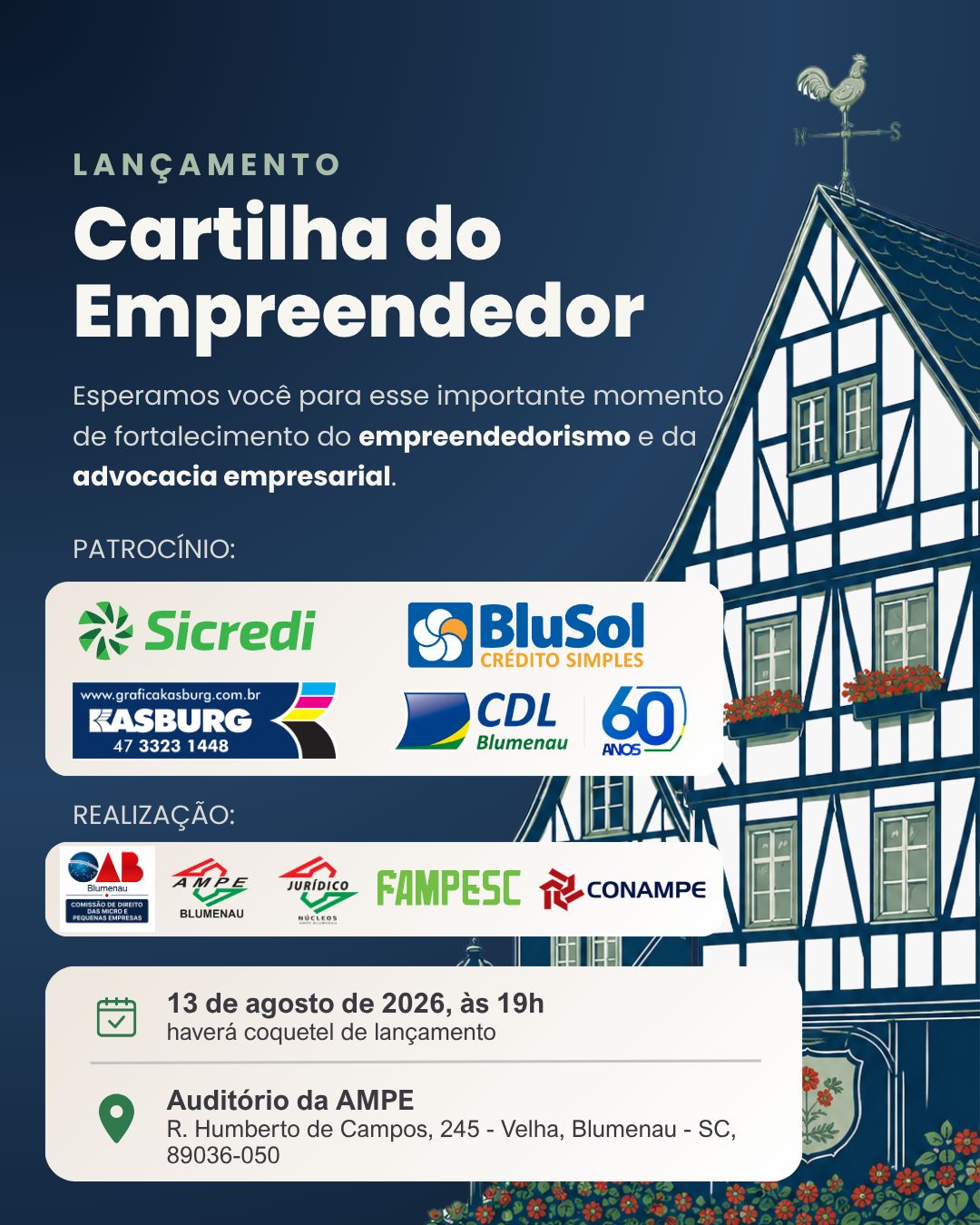 Comissão da OAB Blumenau participa da elaboração da Cartilha do Empreendedor e convida para lançamento oficial